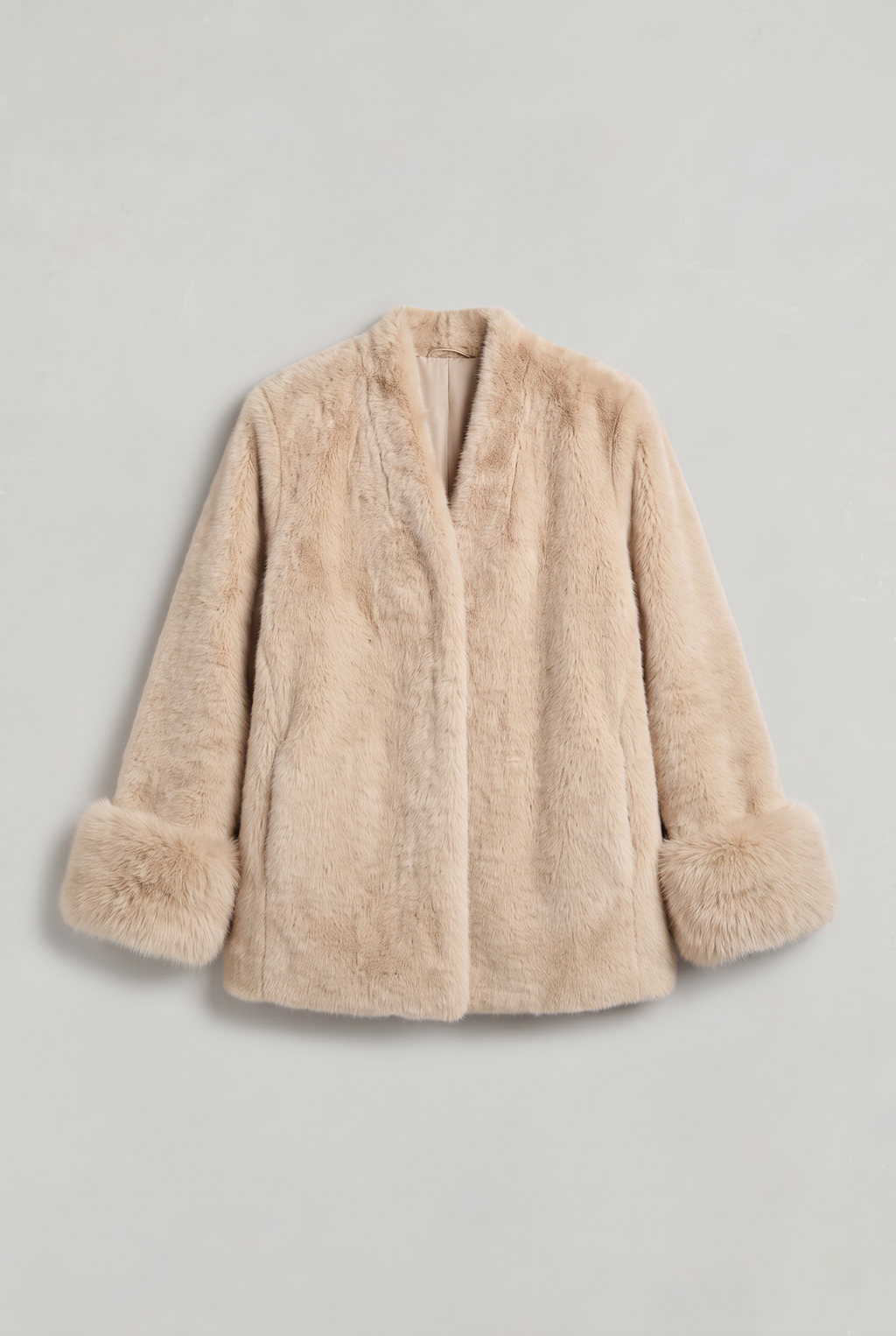 Women’s Faux Fur Cuff Jacket