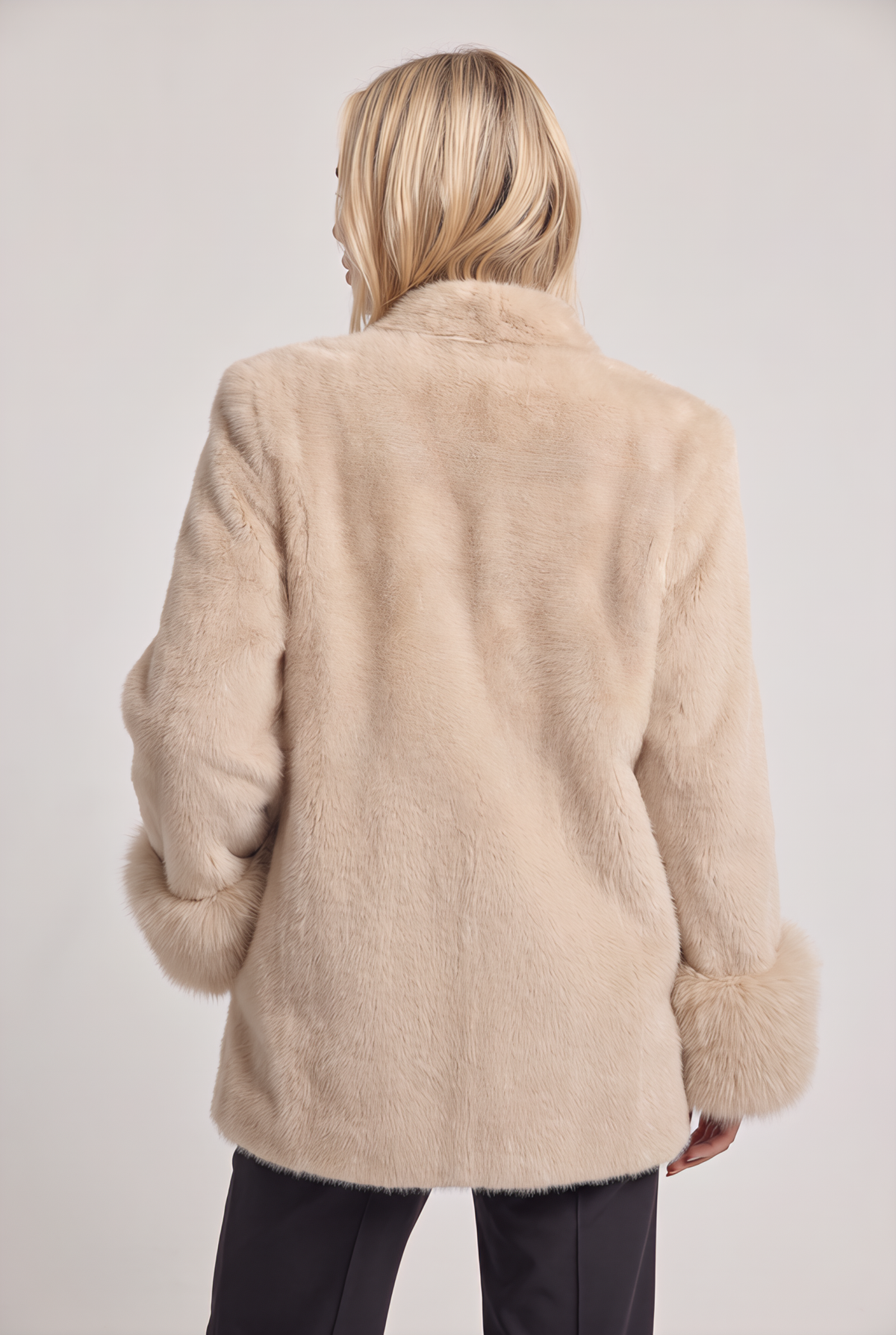 Women’s Faux Fur Cuff Jacket