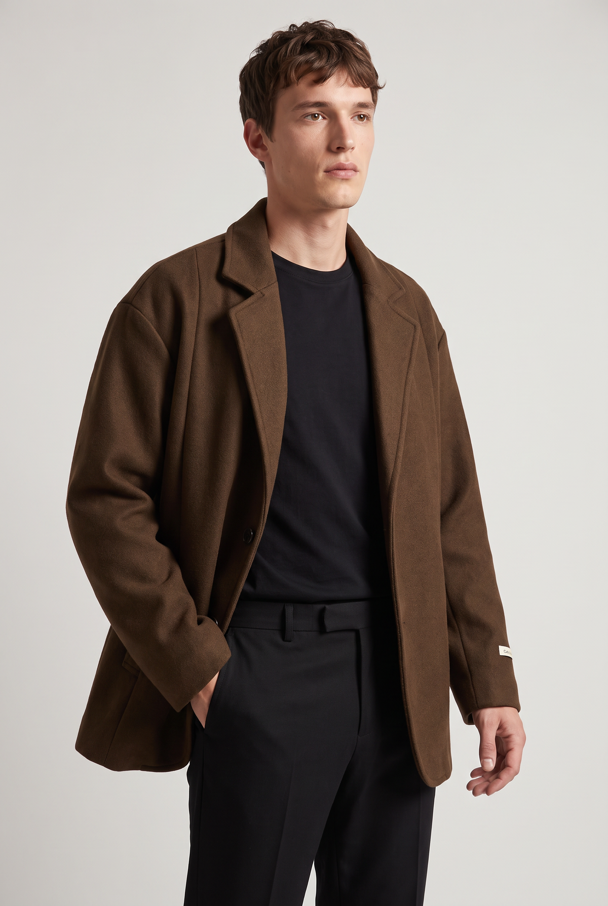Men’s Brown Overcoat