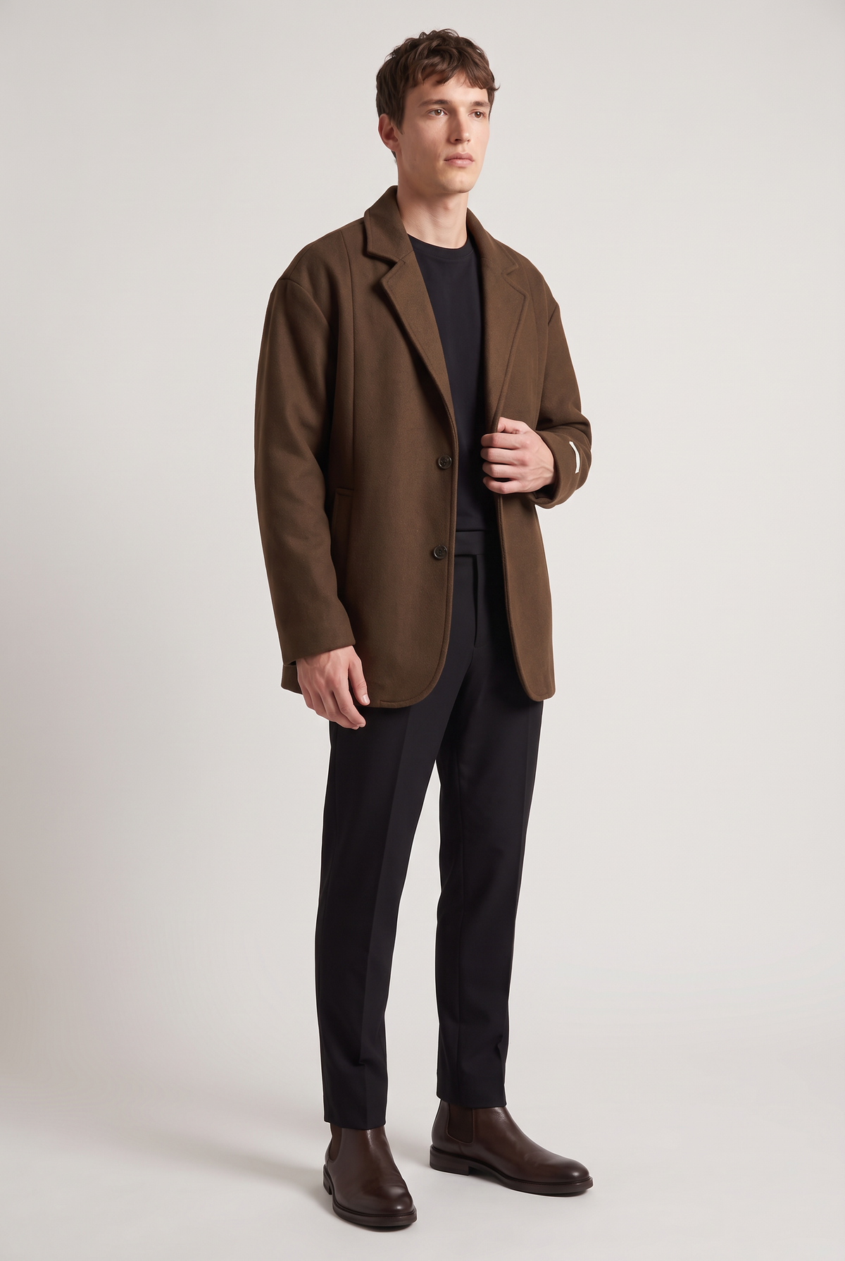 Men’s Brown Overcoat