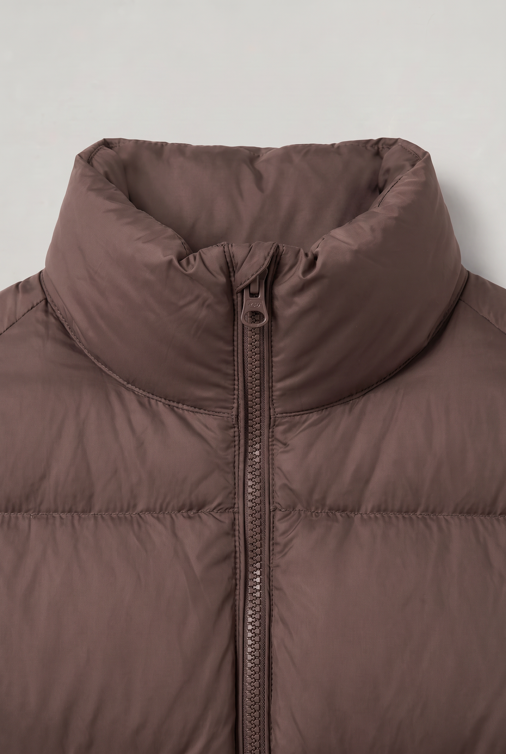Women's Puffer Jacket Funnel Neck Cropped Fit