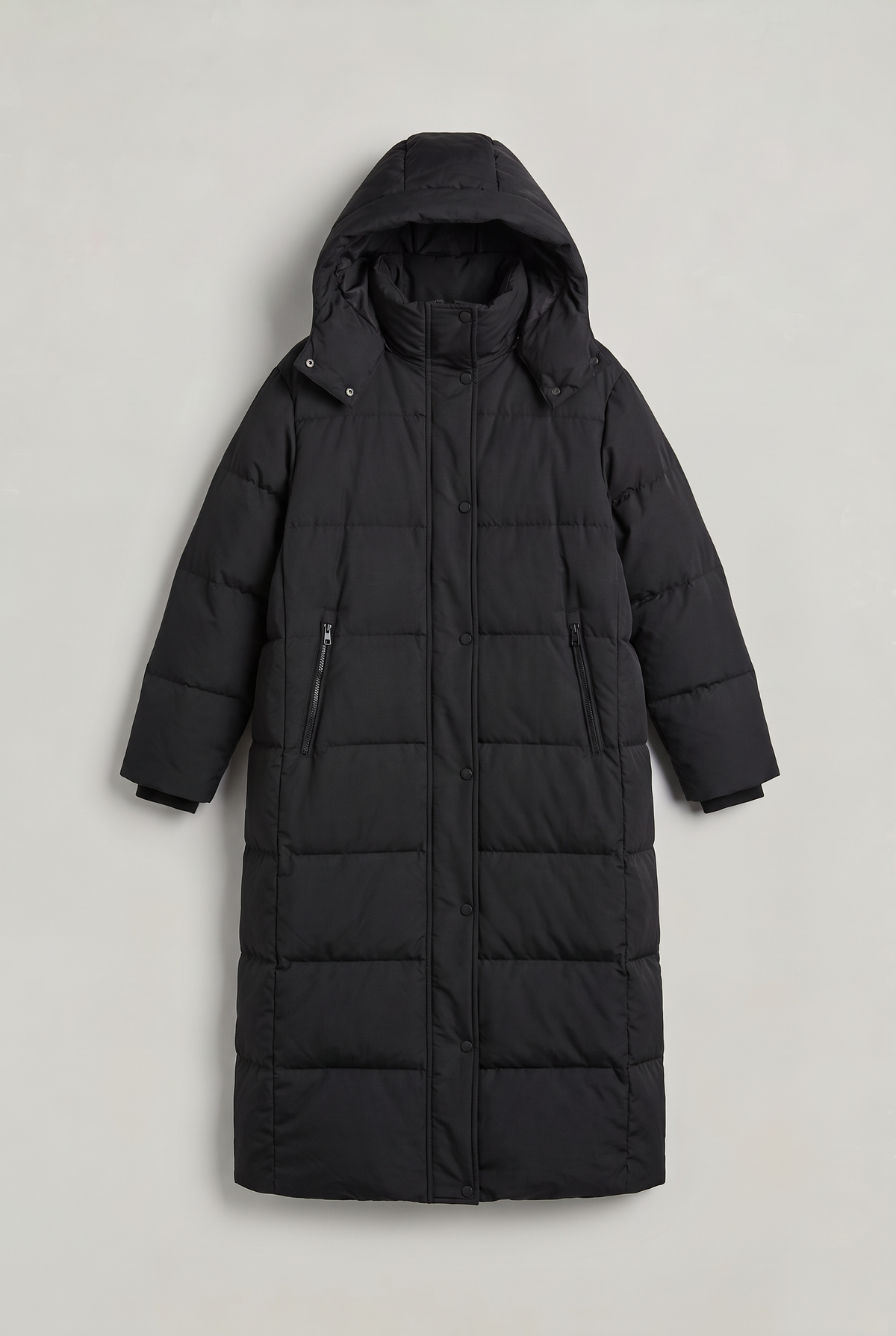 Women’s Long Oversized Puffer Coat Hooded Maxi Length