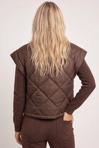 Women’s Quilted Funnel Neck Gilet
