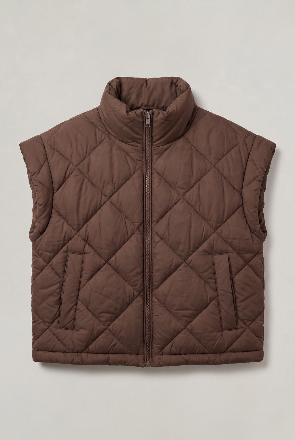 Women’s Quilted Funnel Neck Gilet