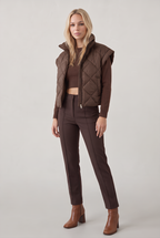 Women’s Quilted Funnel Neck Gilet