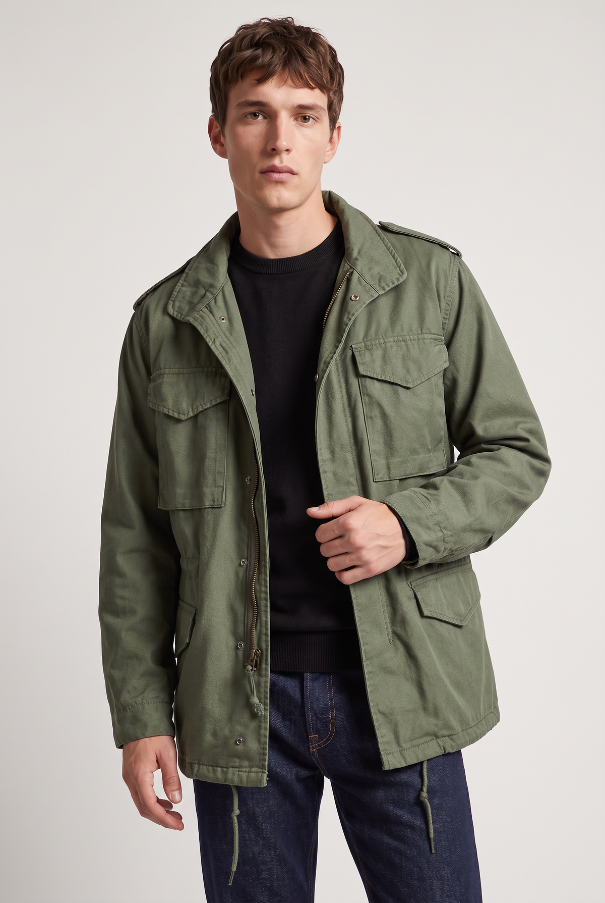 Men’s Field Jacket Military Utility Pockets