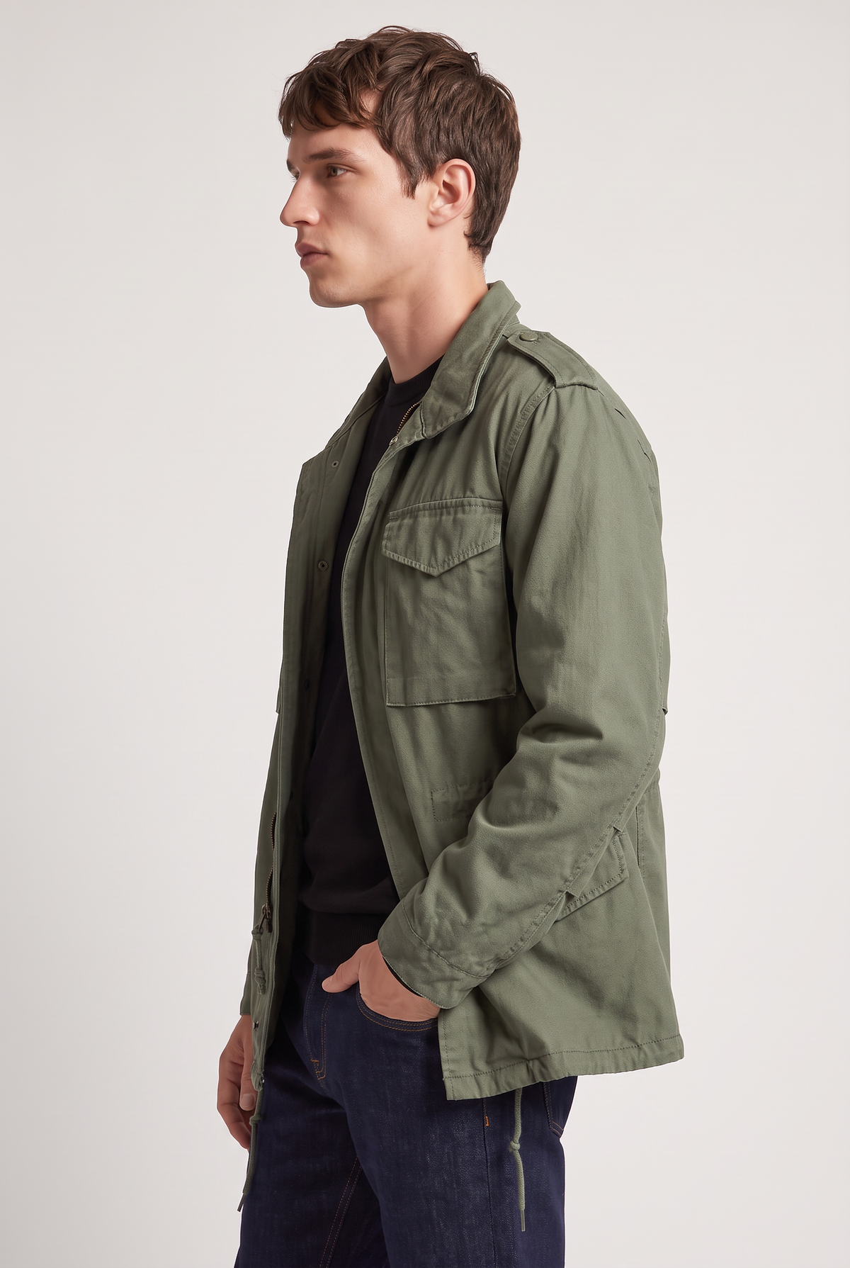 Men’s Field Jacket Military Utility Pockets