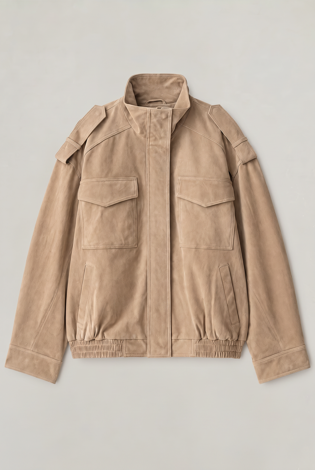 Women’s Suede-Effect Utility Jacket
