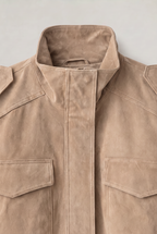 Women’s Suede-Effect Utility Jacket