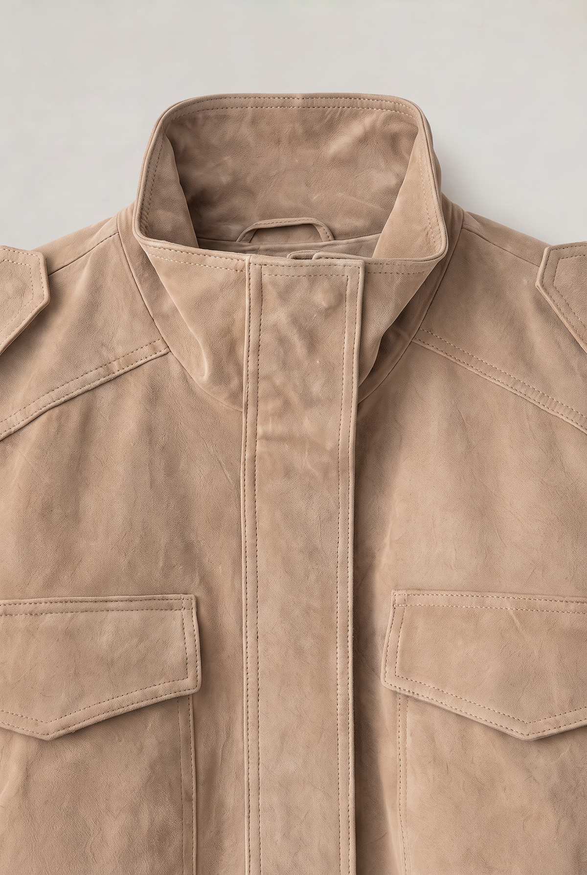 Women’s Suede-Effect Utility Jacket