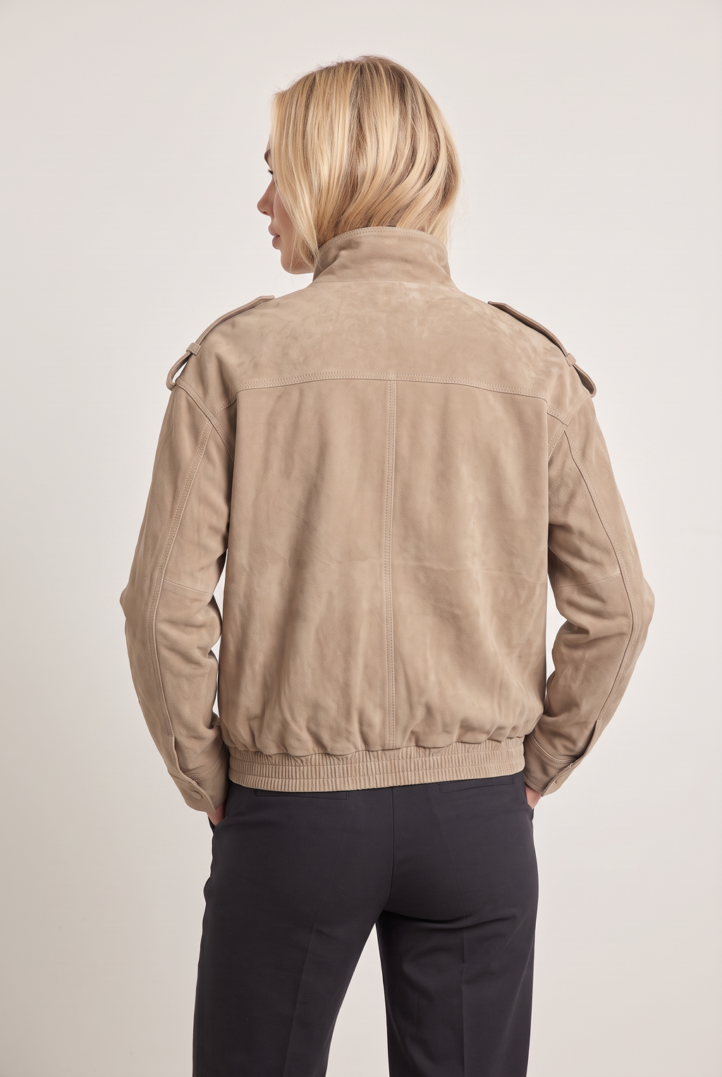 Women’s Suede-Effect Utility Jacket