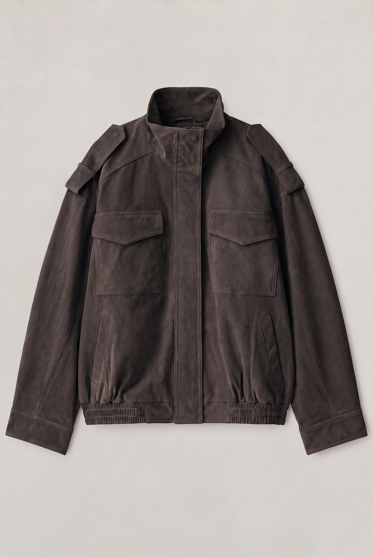 Women’s Suede-Effect Utility Jacket