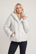 Women’s Hooded Faux Fur Coat