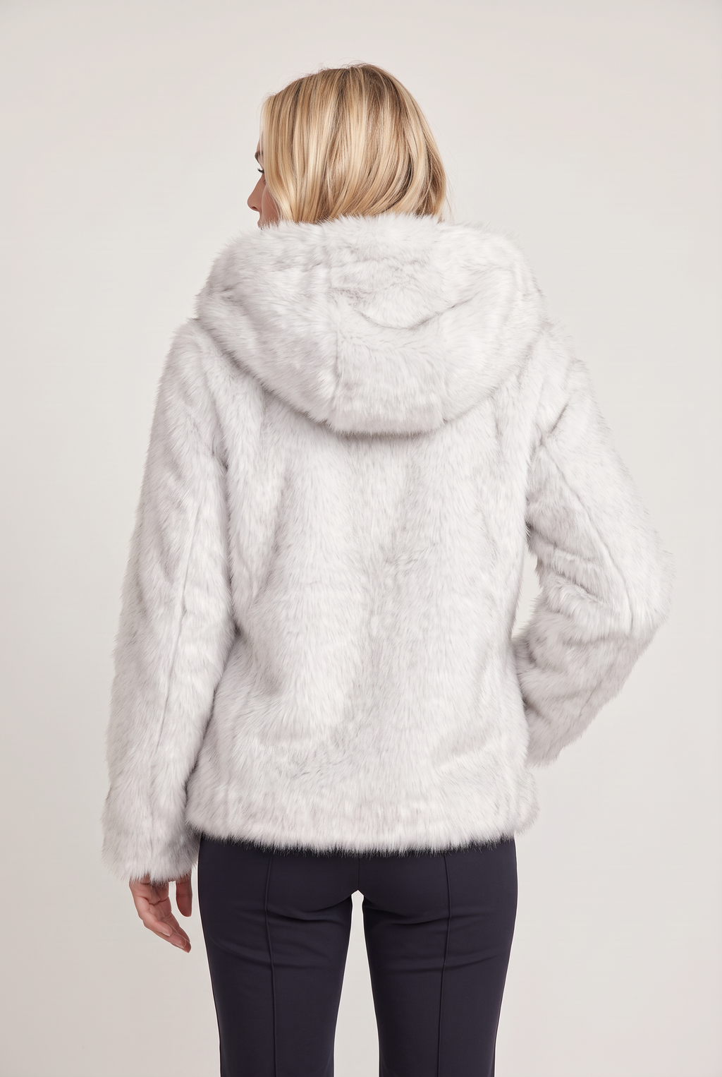 Women’s Hooded Faux Fur Coat