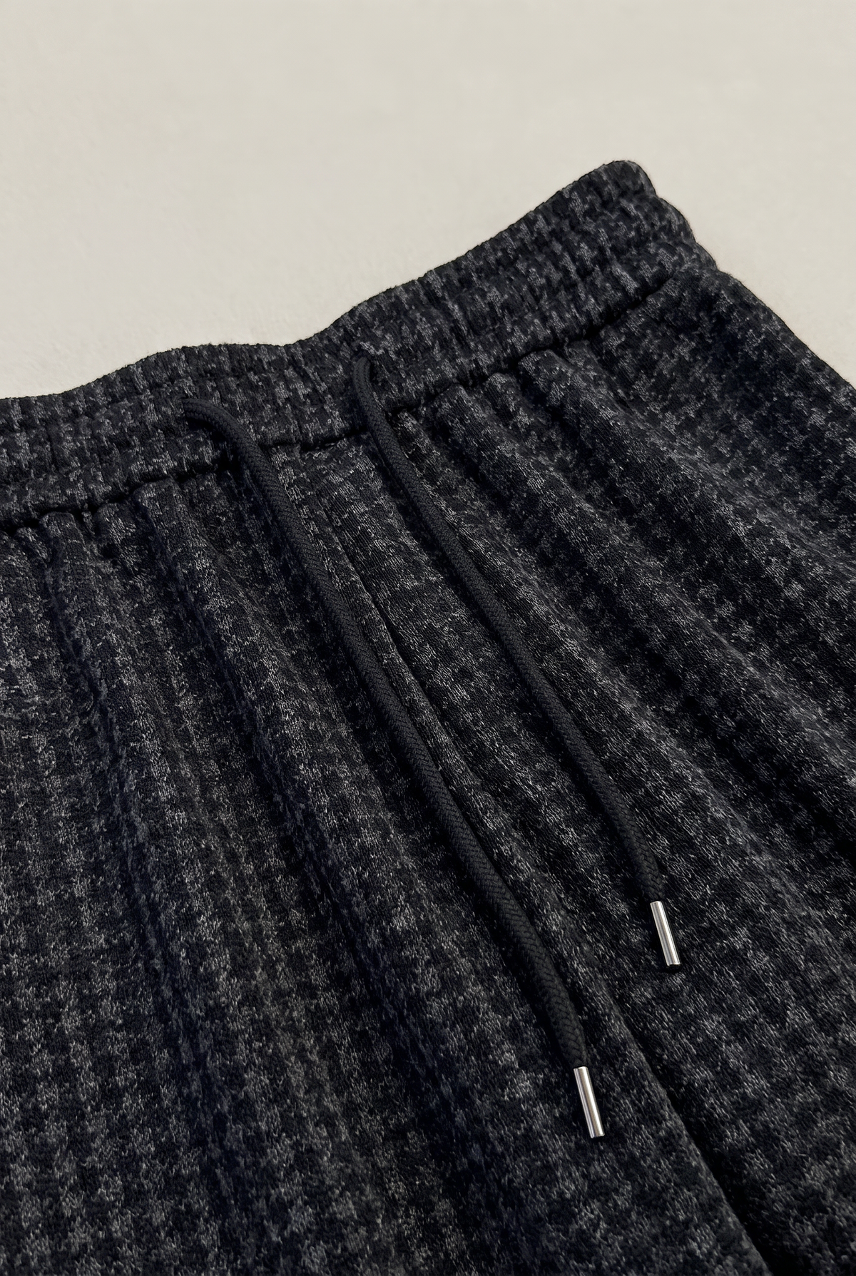 Men’s Houndstooth Drawstring Relaxed Fit Trousers