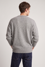 Men’s Henley Jumper Button Neck Knit