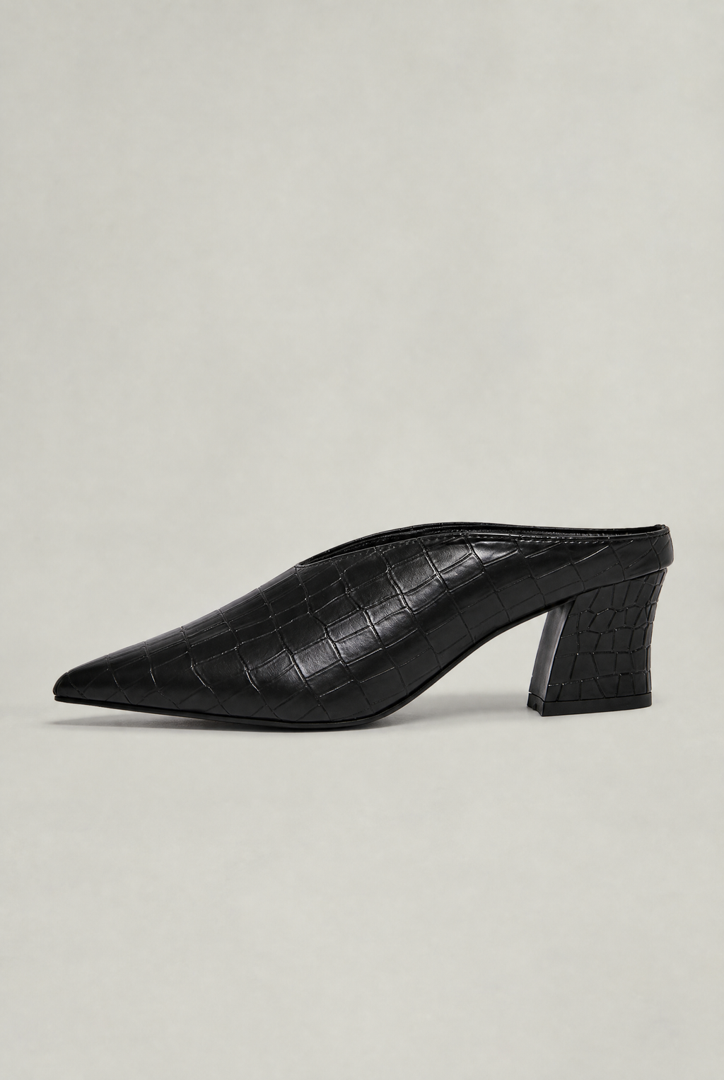 Women’s Pointed Toe Mules Block Heel