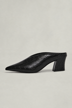 Women’s Pointed Toe Mules Block Heel