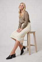Women’s Pointed Toe Mules Block Heel