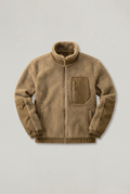 Men’s Fleece Stand Collar Textured Jacket