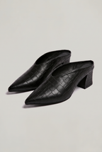 Women’s Pointed Toe Mules Block Heel