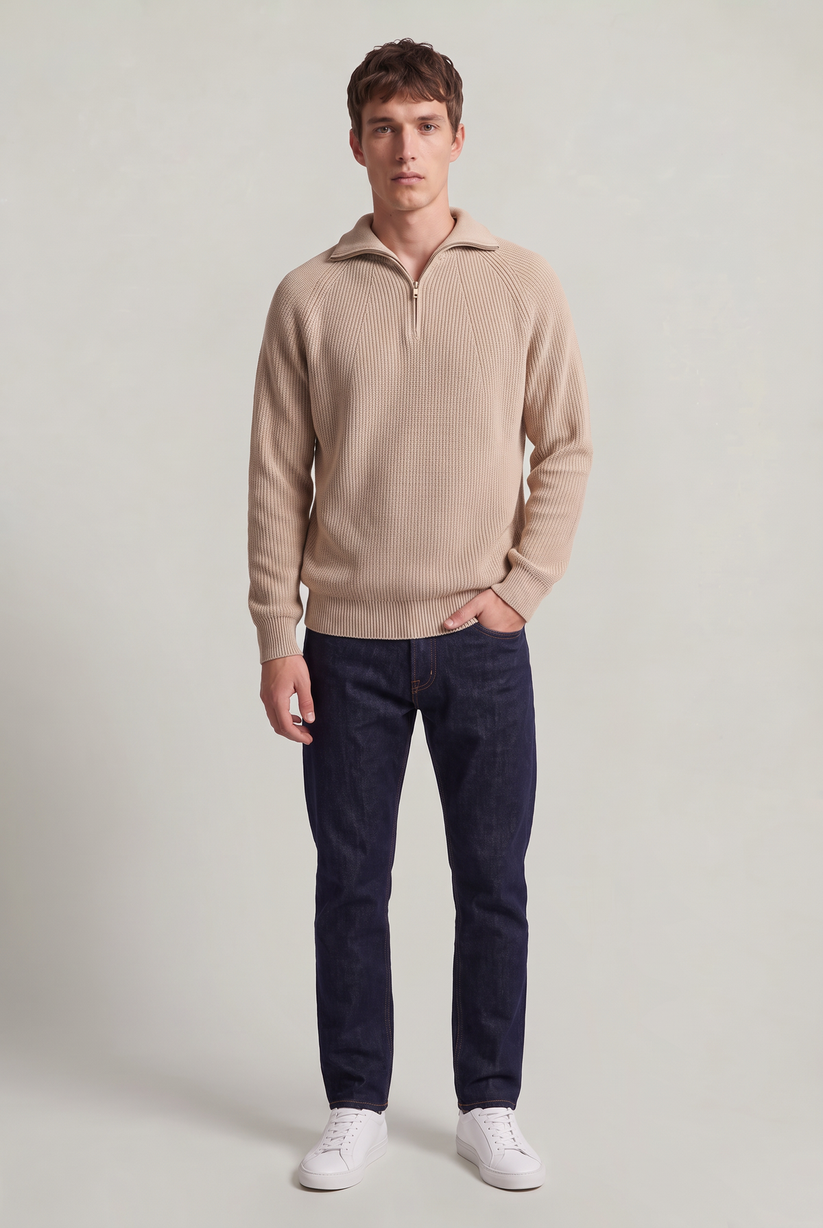 Men’s Heavyweight Quarter-Zip Knit Jumper