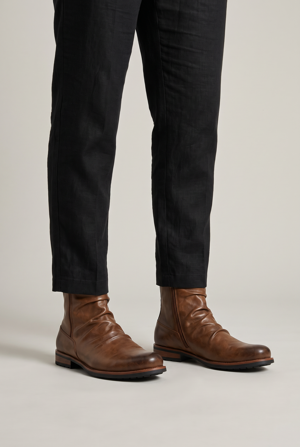 Men’s Side Zip Casual Ankle Boots