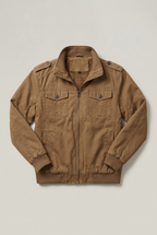Men’s Cotton Utility Jacket Fleece Lined