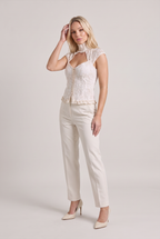 Women’s Lace Corset Top High Neck