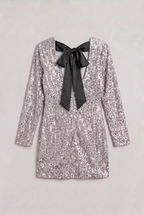 Women’s Sequin Bow Mini Dress