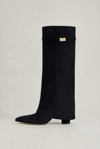 Women’s Knee-High Suede Look Going Out Boots