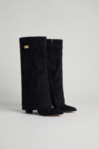Women’s Knee-High Suede Look Going Out Boots