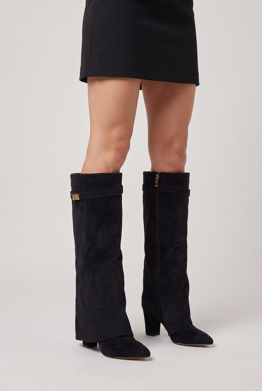 Women’s Knee-High Suede Look Going Out Boots