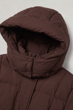 Women’s Hooded Belted Maxi Puffer Coat