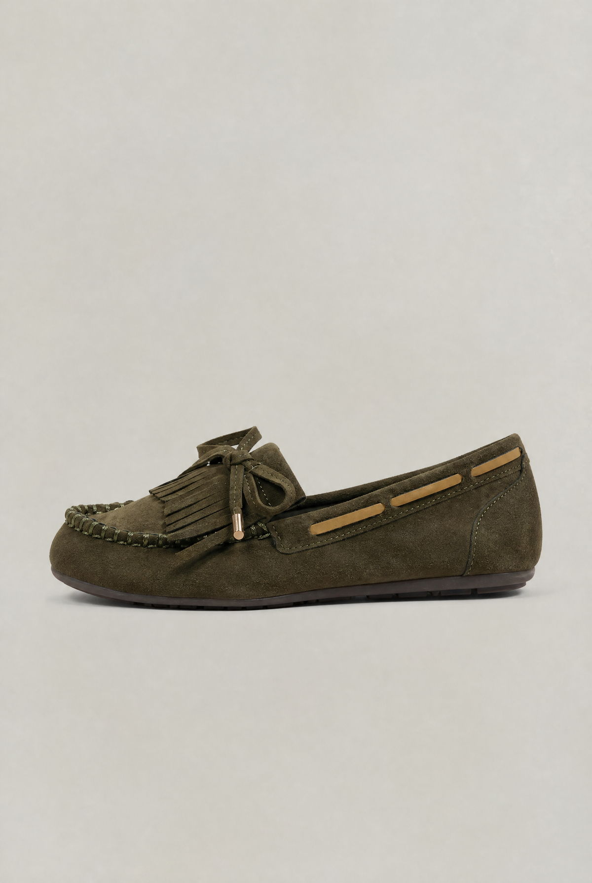 Women’s Suede-Look Moccasin Tassel Loafers