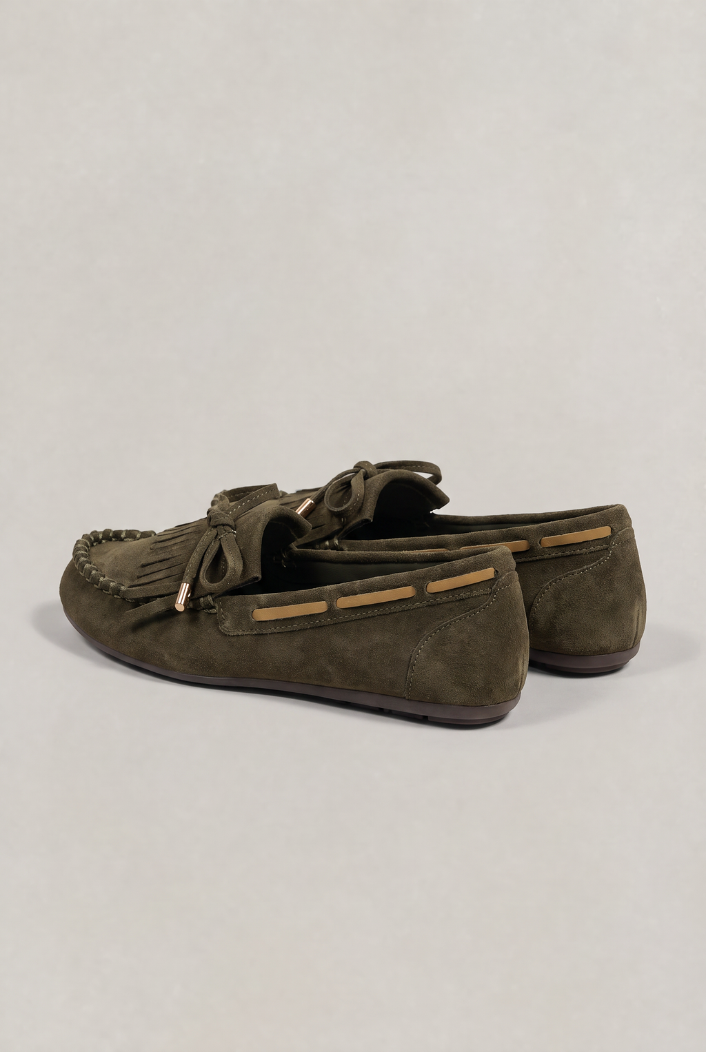 Women’s Suede-Look Moccasin Tassel Loafers
