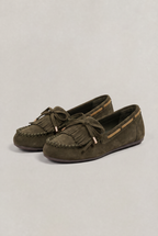 Women’s Suede-Look Moccasin Tassel Loafers