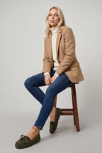 Women’s Suede-Look Moccasin Tassel Loafers