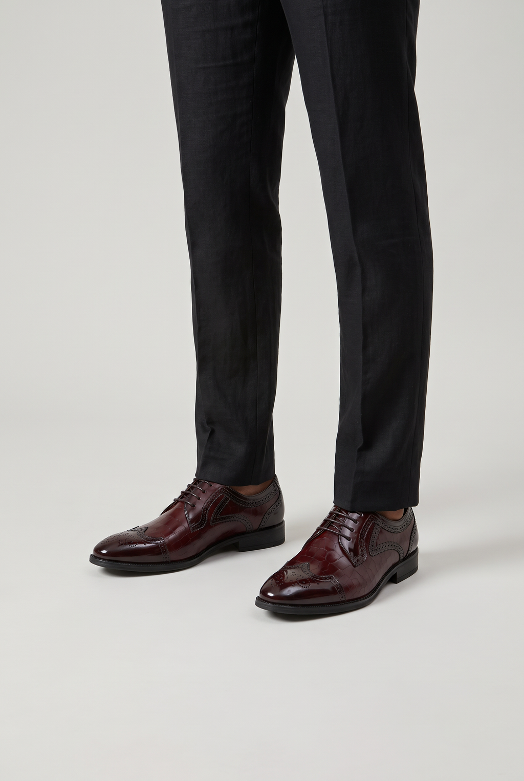 Men’s Glossy Derby Shoes
