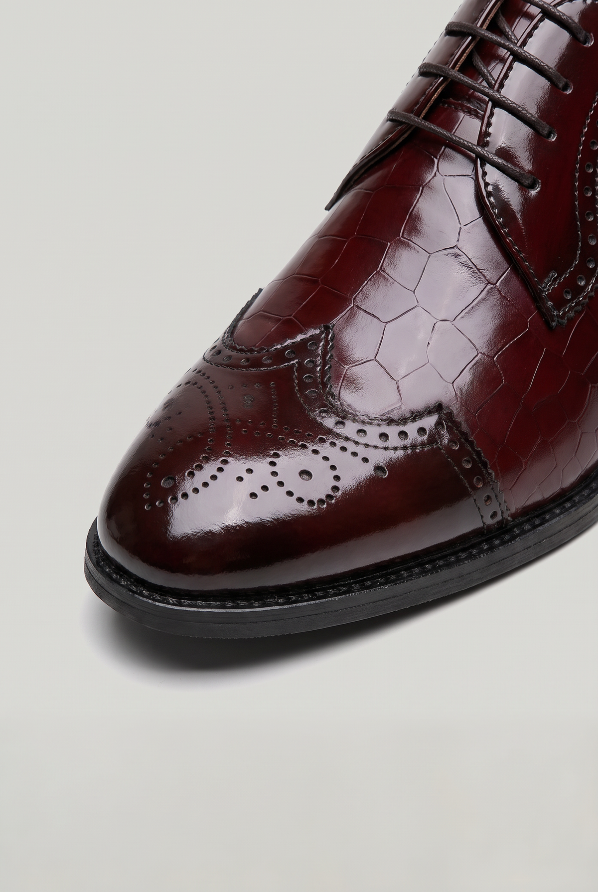 Men’s Glossy Derby Shoes