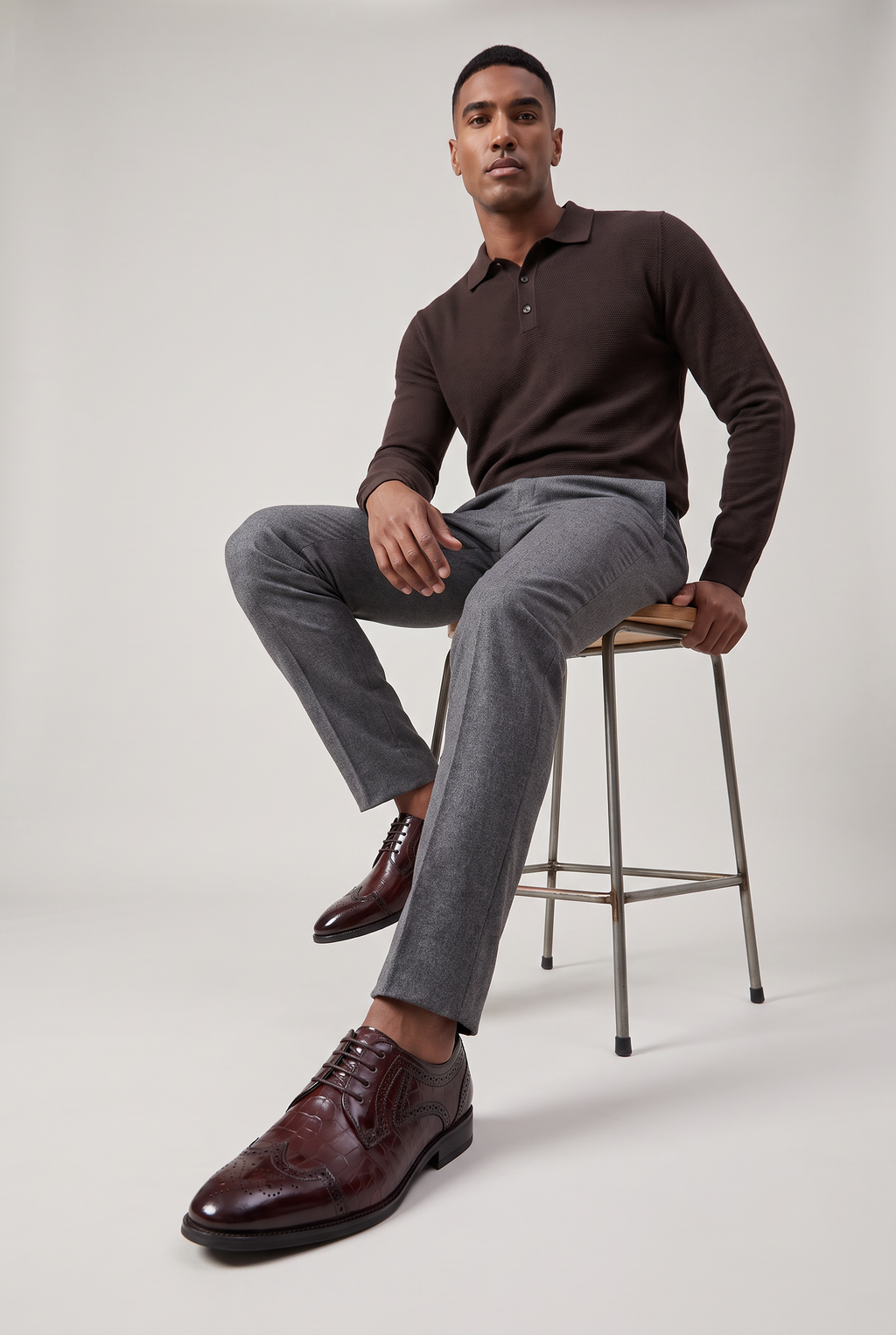 Men’s Glossy Derby Shoes