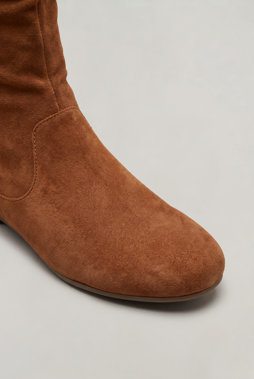 Women’s Mid Calf Boots Slouch Flat