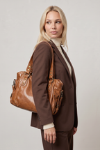 Women’s Shoulder Bag Vintage Buckle Detail