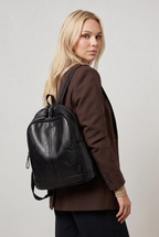Women’s Backpack Faux Leather Zip Front
