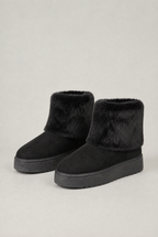 Women’s Faux Fur Cuff Winter Boots