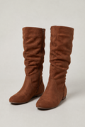 Women’s Mid Calf Boots Slouch Flat