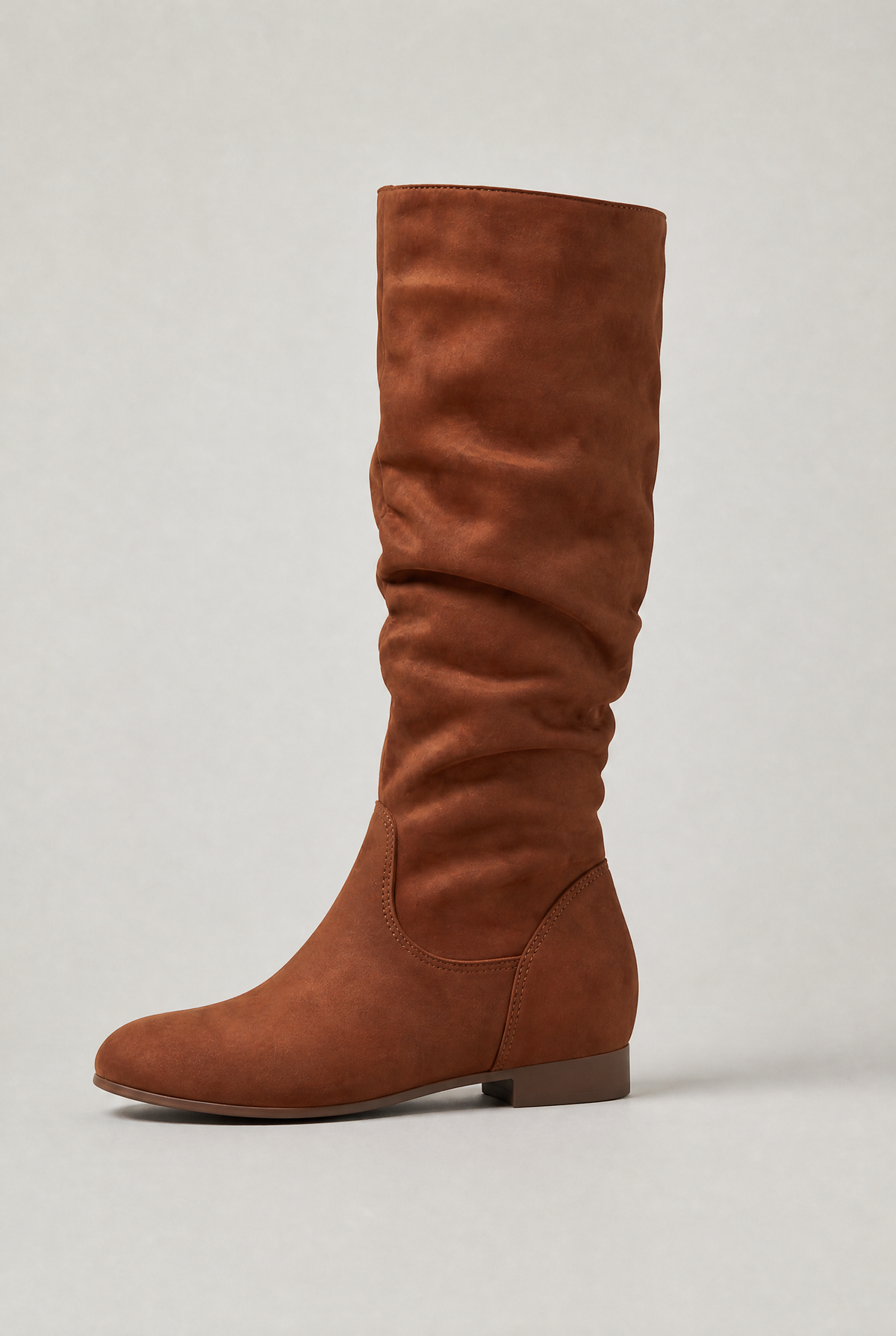 Women’s Mid Calf Boots Slouch Flat