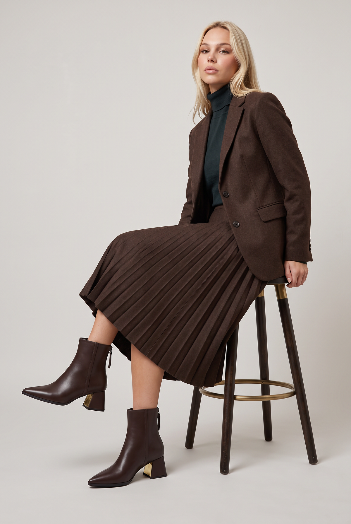 Women’s Ankle Boots Pointed Toe Block Heel
