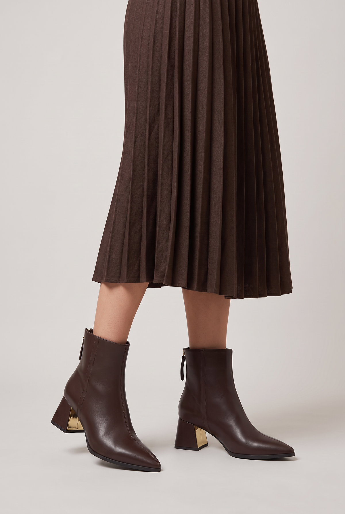 Women’s Ankle Boots Pointed Toe Block Heel