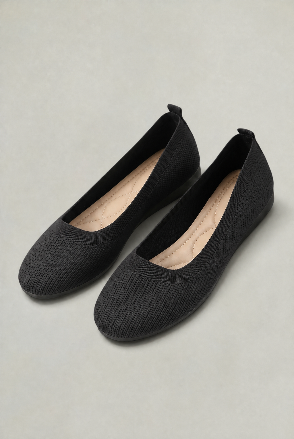 Women’s Knit Ballet Flats Round Toe
